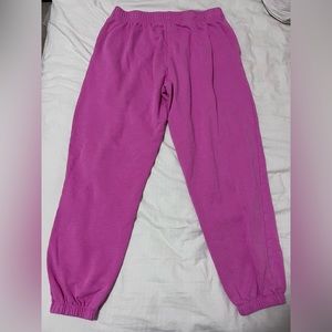Garage - Hot Pink '90s joggers - Size Large